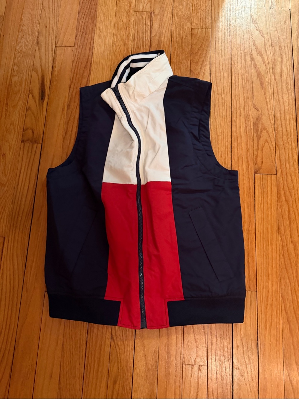 Tommy Hilfiger Navy, White & Red Colorblock Jacket